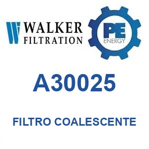 Walker Filtration A30025 - Walker A30025 Filtro coalescente serie Alpha